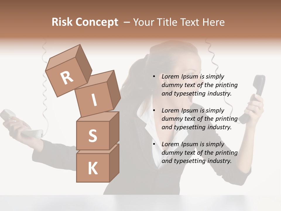 Face Service Headset PowerPoint Template
