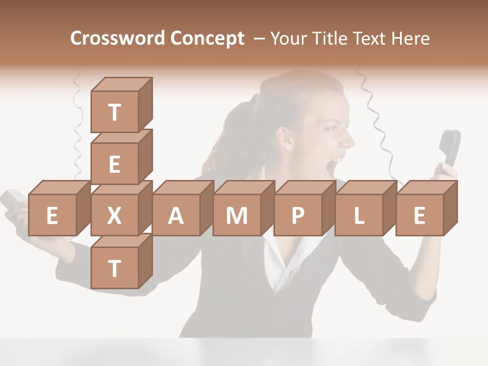 Face Service Headset PowerPoint Template