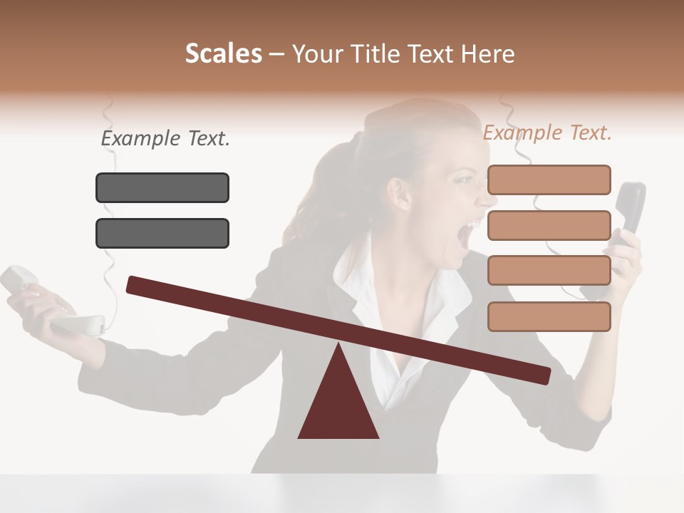 Face Service Headset PowerPoint Template