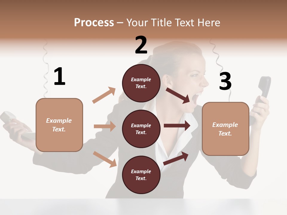 Face Service Headset PowerPoint Template