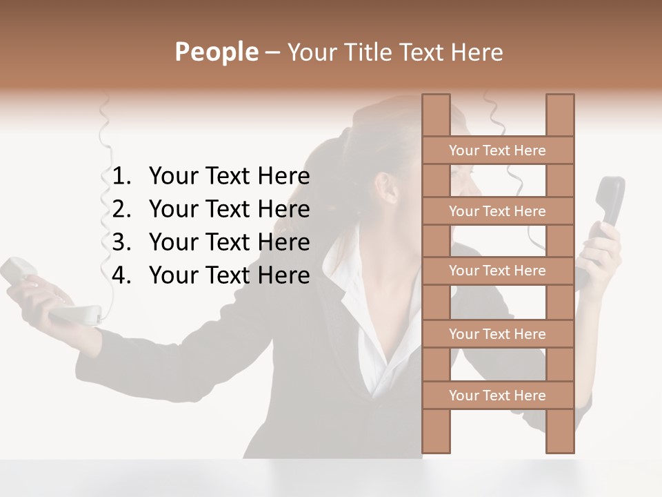 Face Service Headset PowerPoint Template
