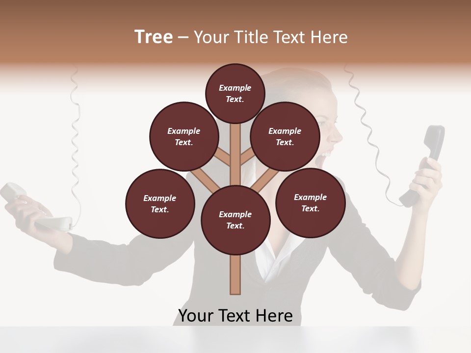 Face Service Headset PowerPoint Template