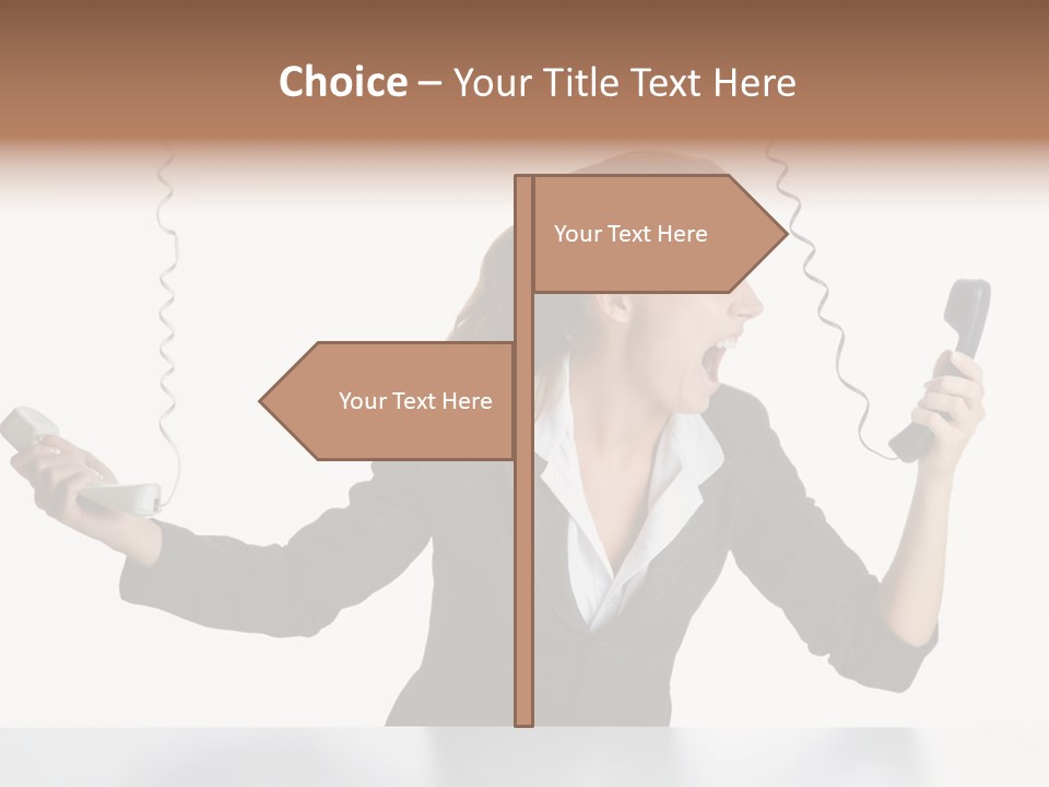 Face Service Headset PowerPoint Template