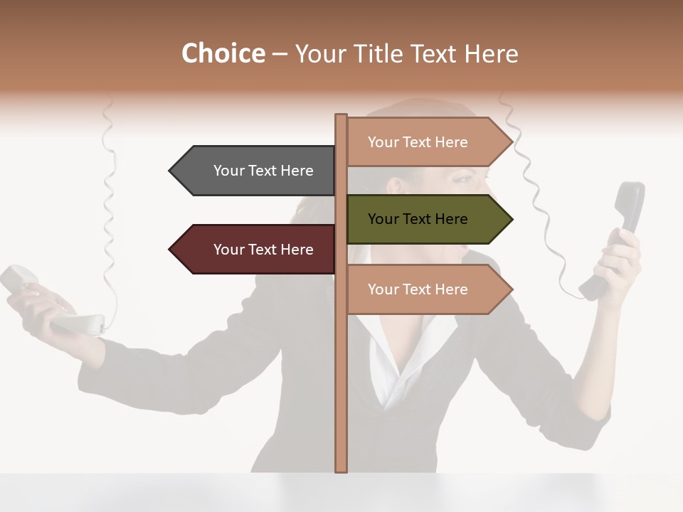 Face Service Headset PowerPoint Template