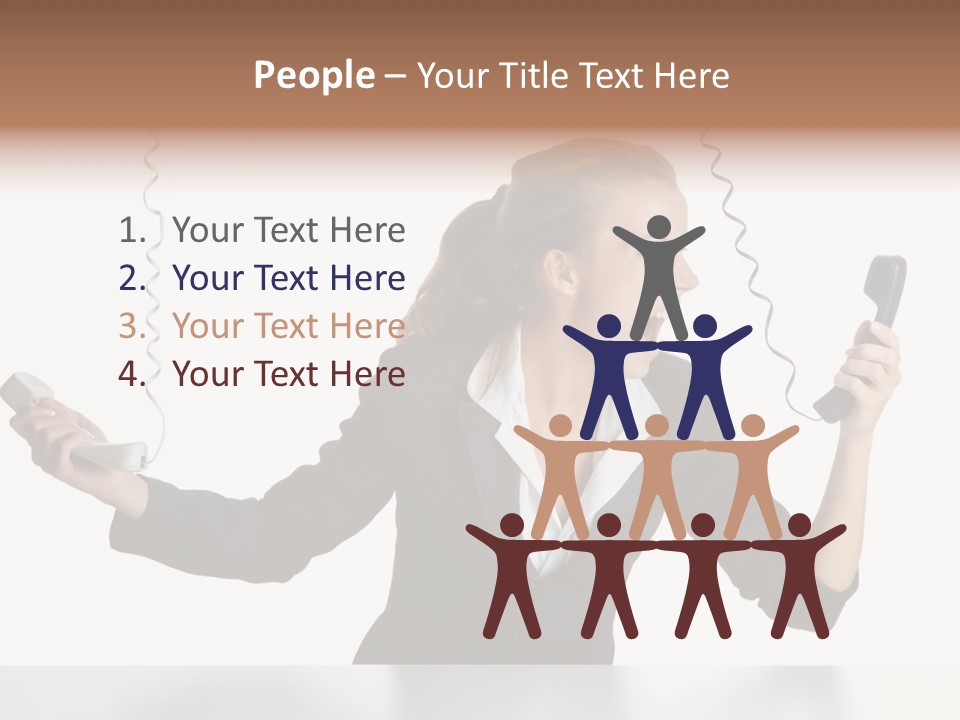 Face Service Headset PowerPoint Template