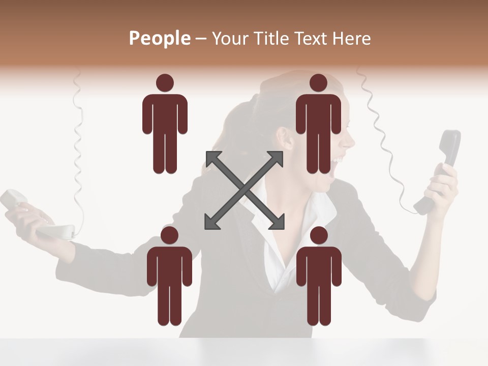 Face Service Headset PowerPoint Template