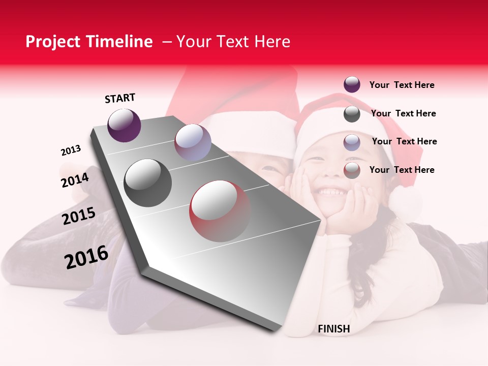 Person Isolated Year PowerPoint Template
