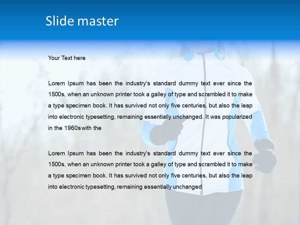 Freezing Fleece Young PowerPoint Template