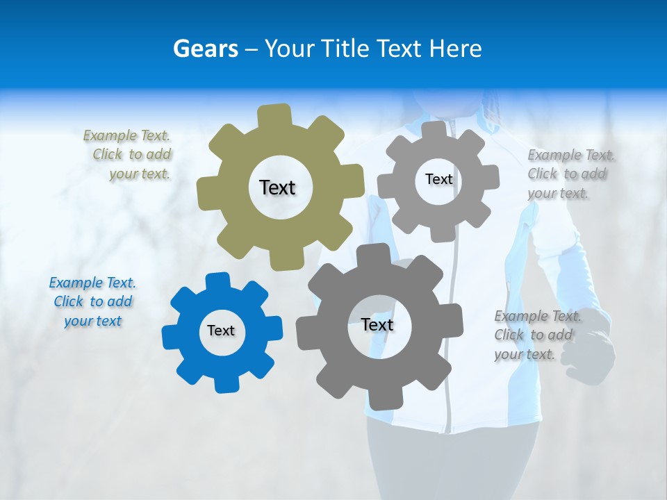 Freezing Fleece Young PowerPoint Template