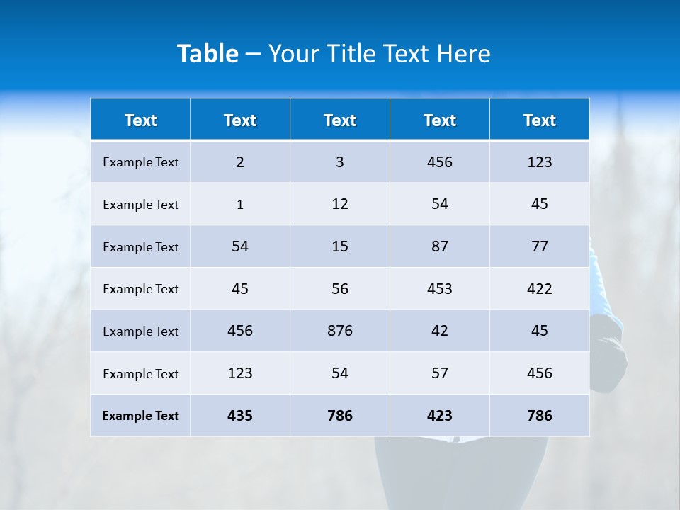Freezing Fleece Young PowerPoint Template
