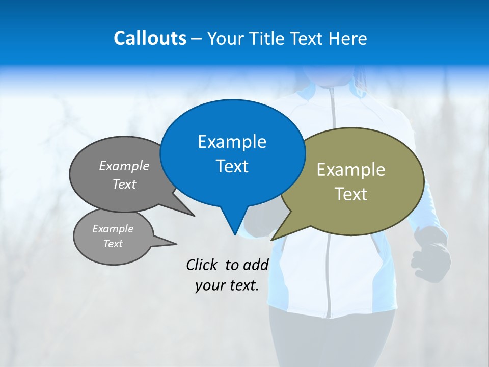 Freezing Fleece Young PowerPoint Template