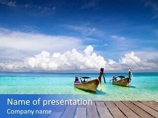 Sand Shore Wave PowerPoint Template