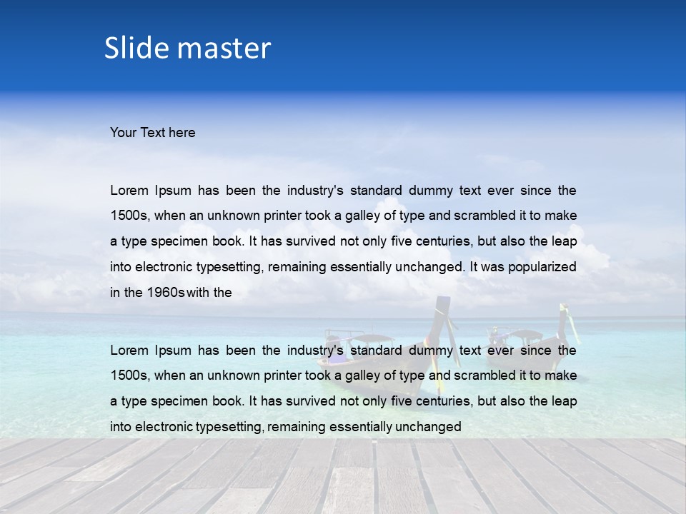 Sand Shore Wave PowerPoint Template