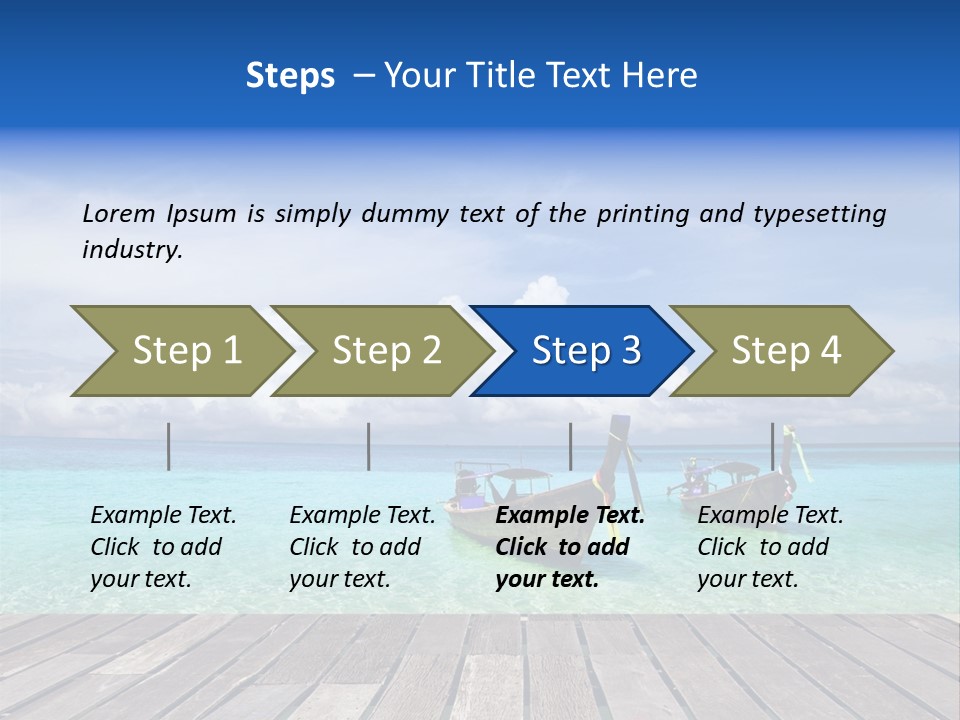 Sand Shore Wave PowerPoint Template