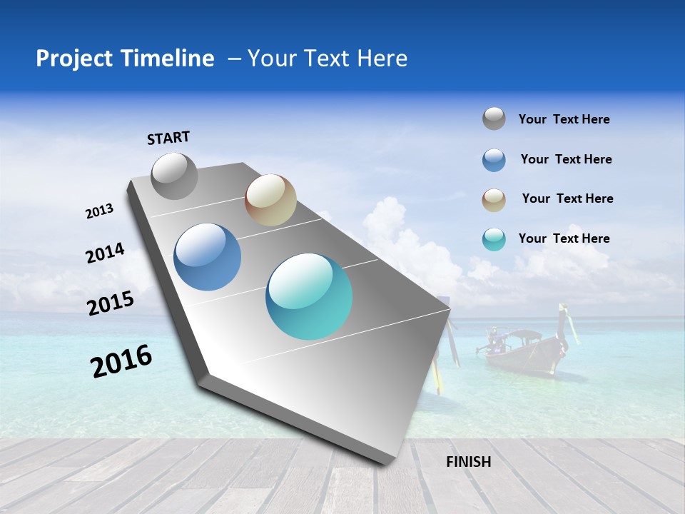 Sand Shore Wave PowerPoint Template