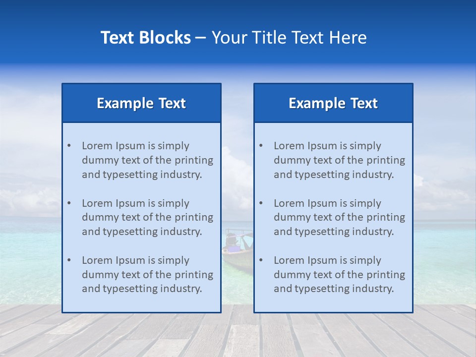 Sand Shore Wave PowerPoint Template