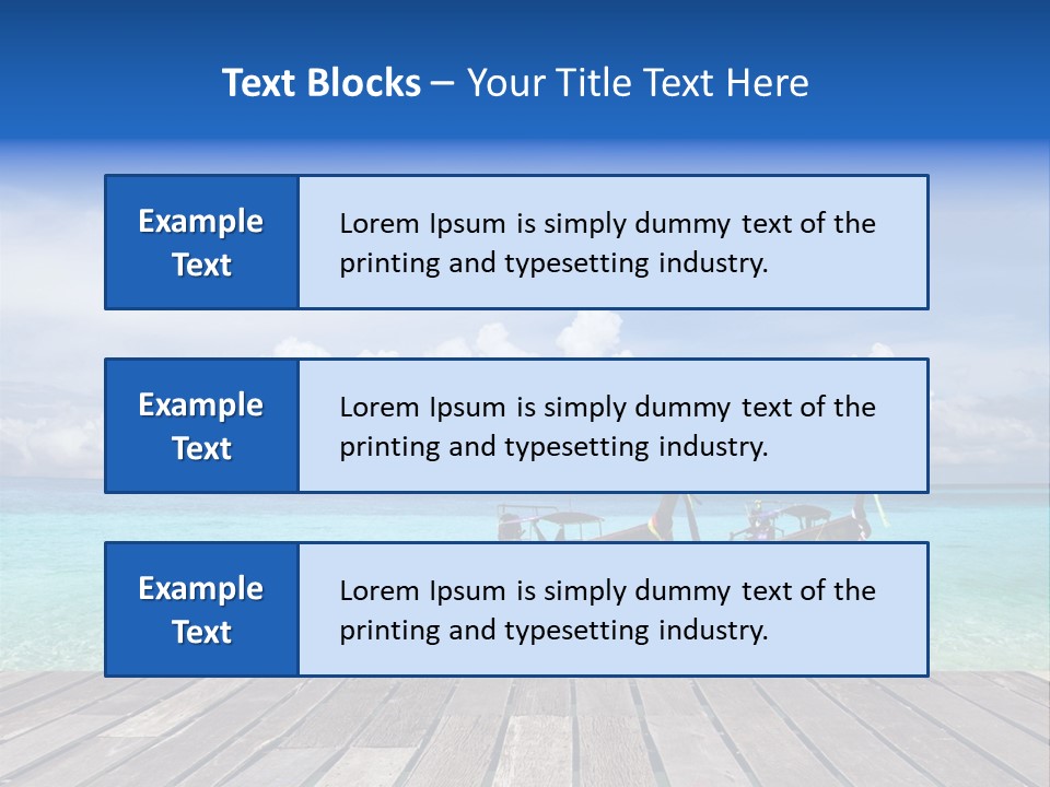 Sand Shore Wave PowerPoint Template