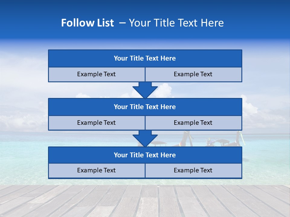 Sand Shore Wave PowerPoint Template