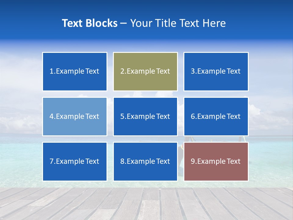 Sand Shore Wave PowerPoint Template