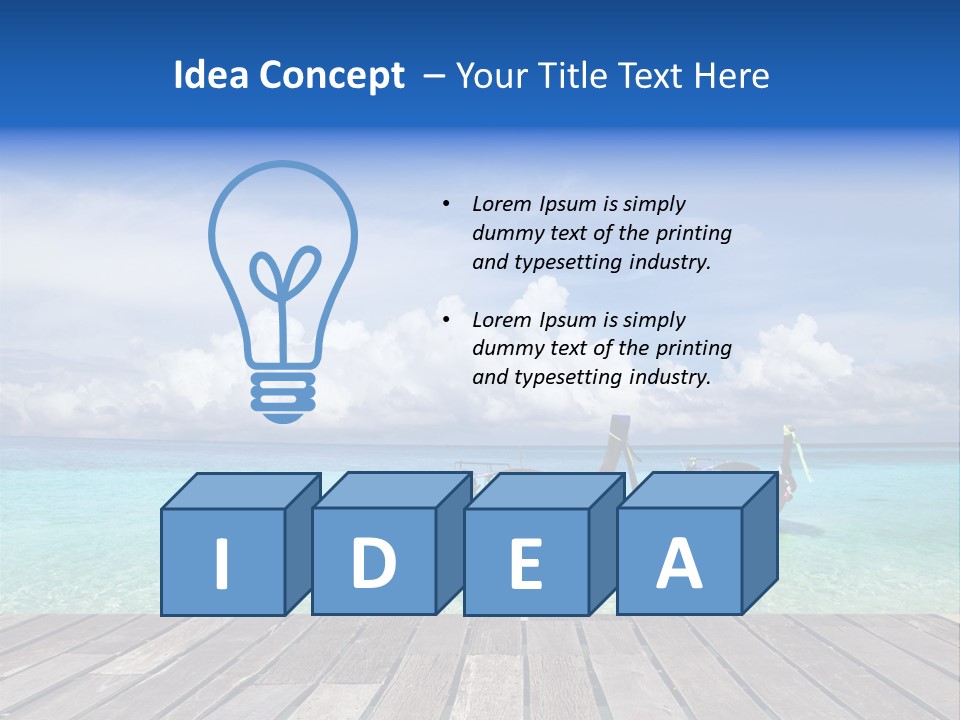 Sand Shore Wave PowerPoint Template