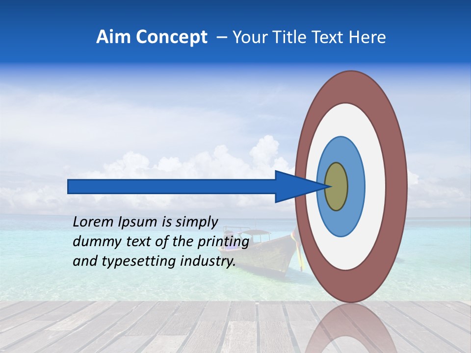 Sand Shore Wave PowerPoint Template