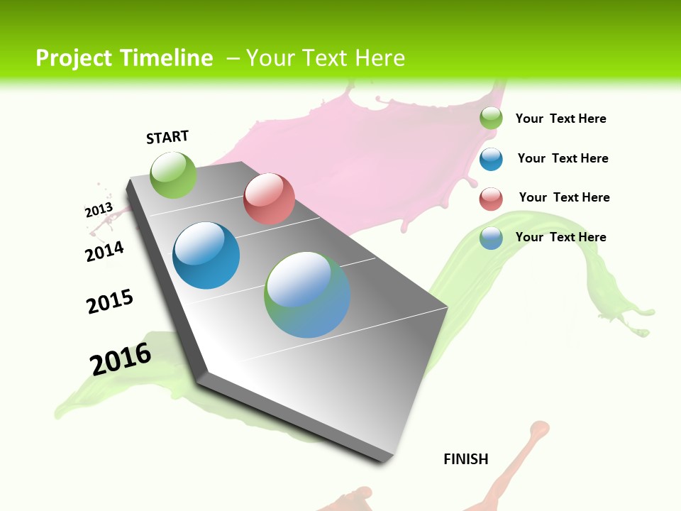 Light Rainbow Closeup PowerPoint Template