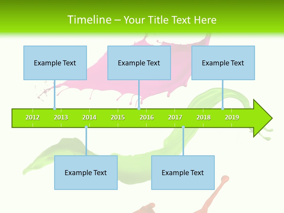 Light Rainbow Closeup PowerPoint Template