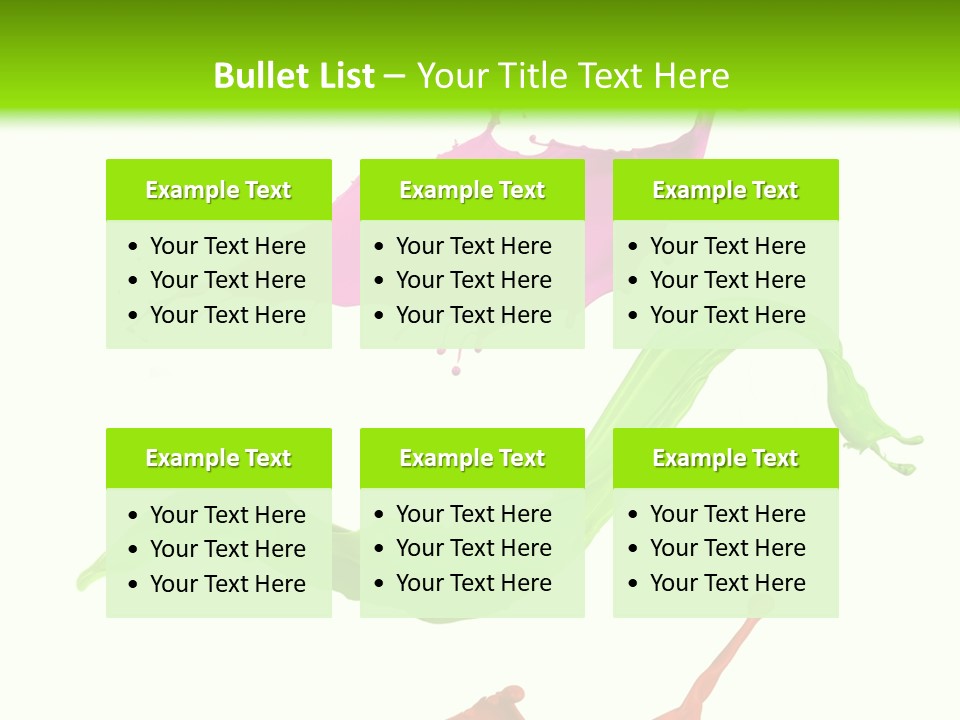 Light Rainbow Closeup PowerPoint Template