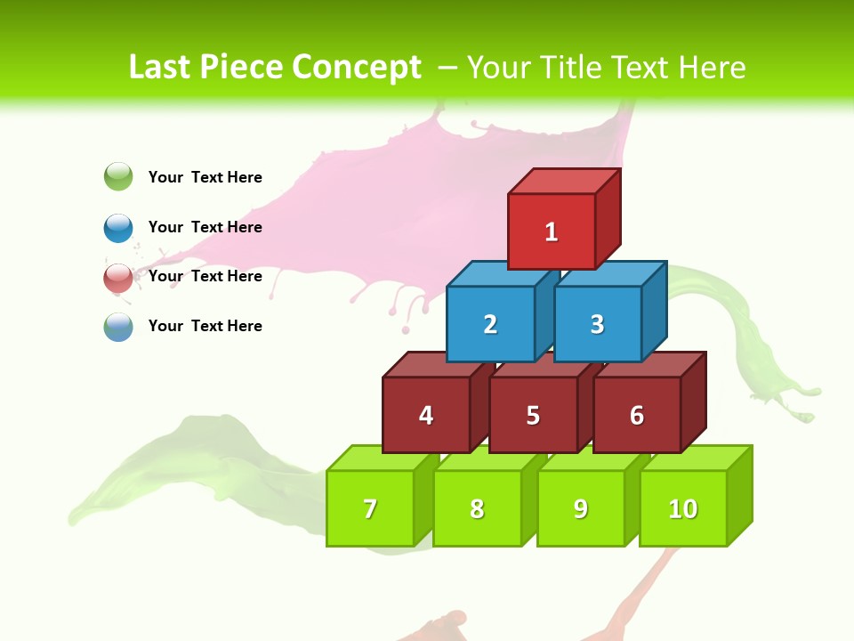 Light Rainbow Closeup PowerPoint Template