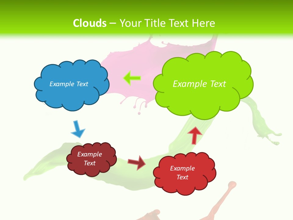 Light Rainbow Closeup PowerPoint Template