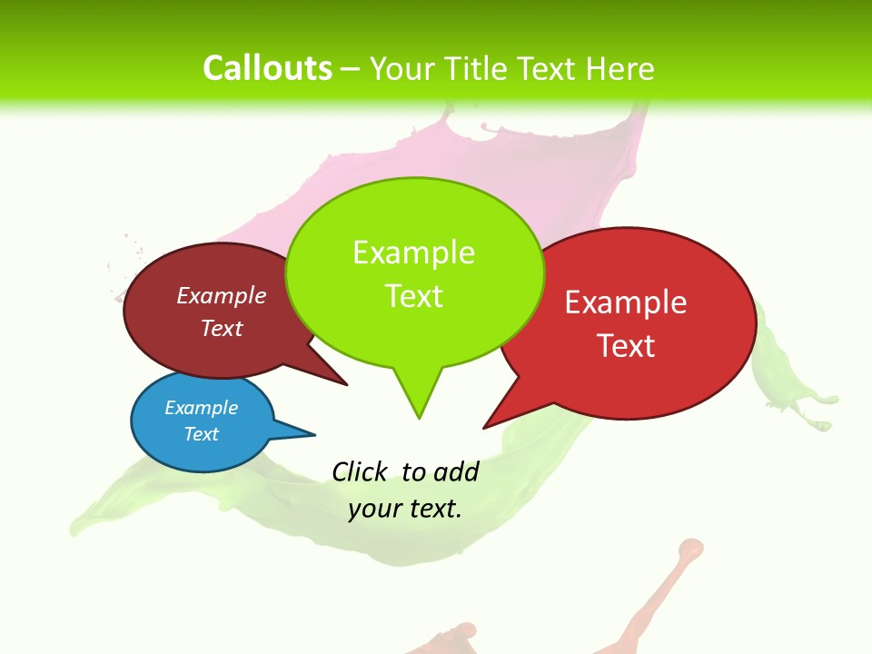 Light Rainbow Closeup PowerPoint Template