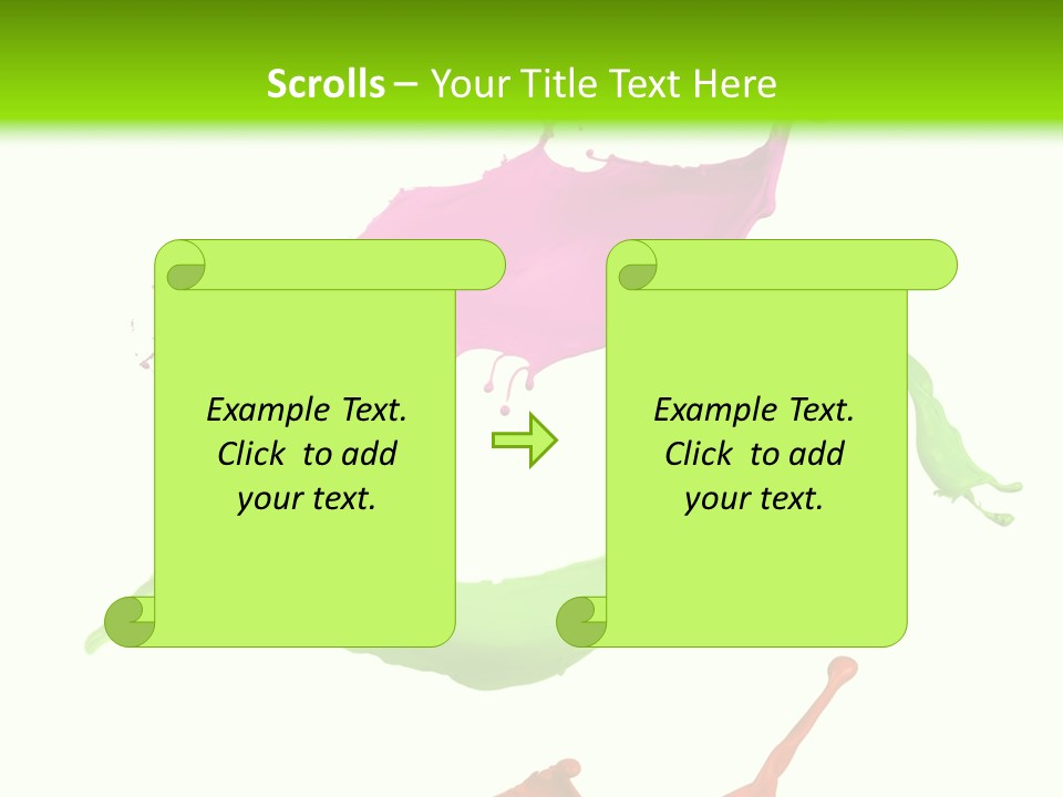 Light Rainbow Closeup PowerPoint Template