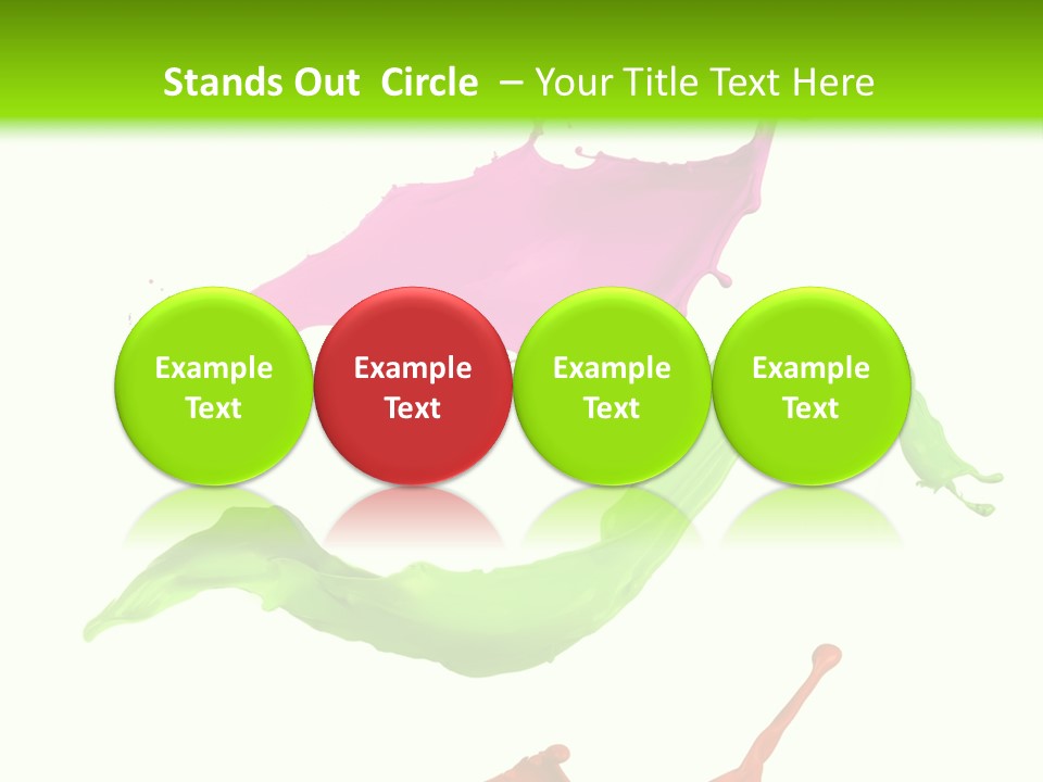 Light Rainbow Closeup PowerPoint Template