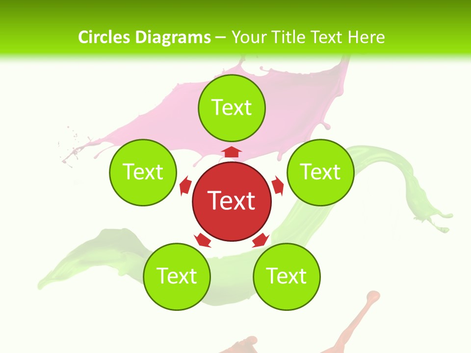 Light Rainbow Closeup PowerPoint Template