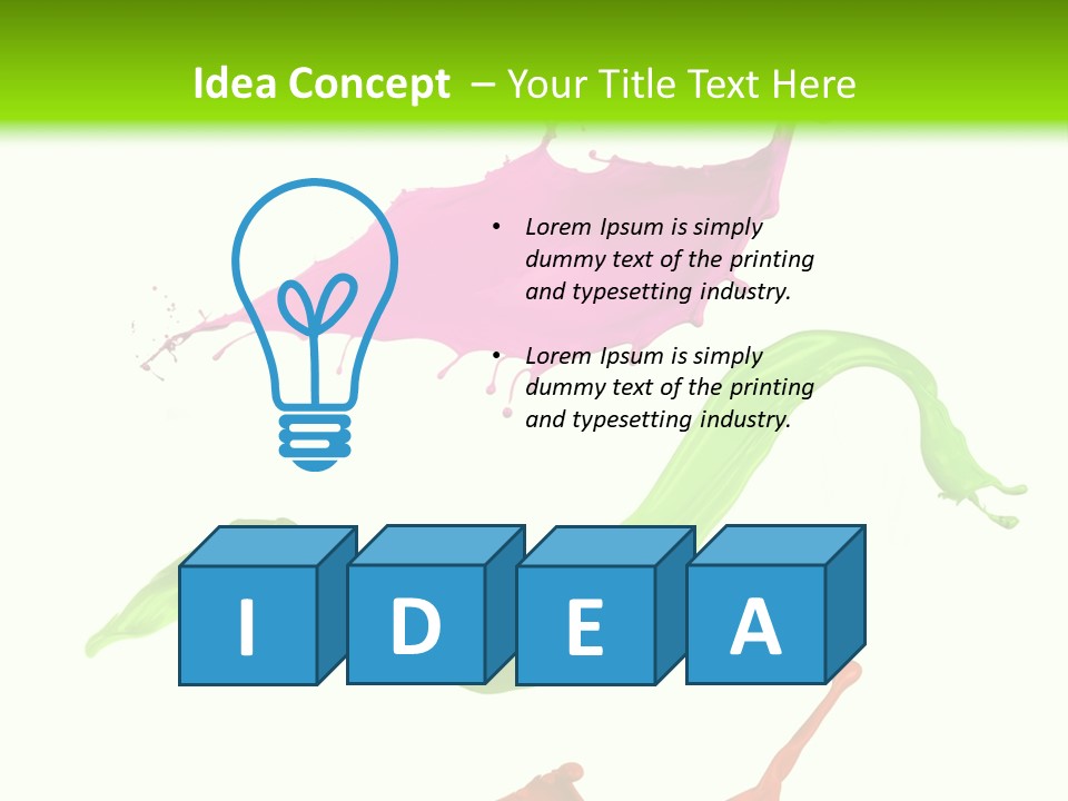 Light Rainbow Closeup PowerPoint Template