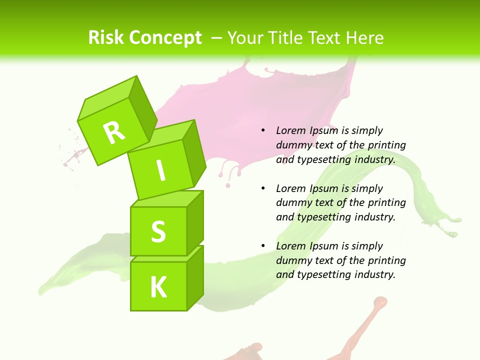 Light Rainbow Closeup PowerPoint Template