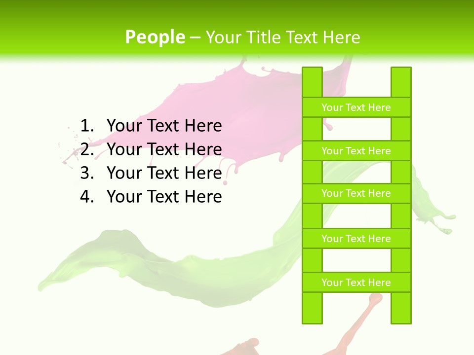 Light Rainbow Closeup PowerPoint Template