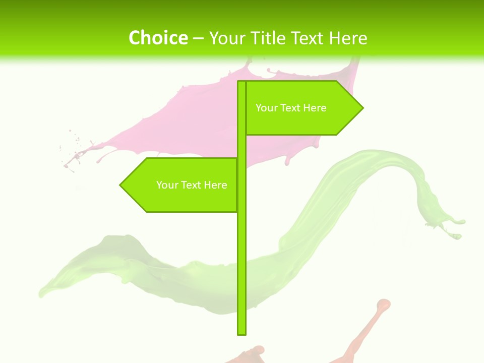 Light Rainbow Closeup PowerPoint Template