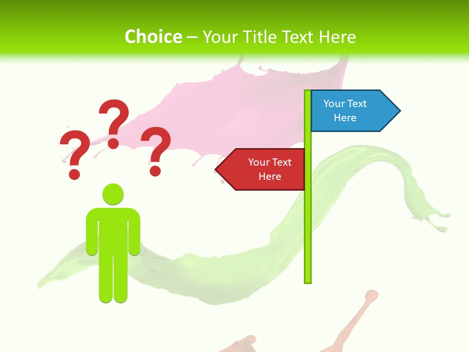 Light Rainbow Closeup PowerPoint Template