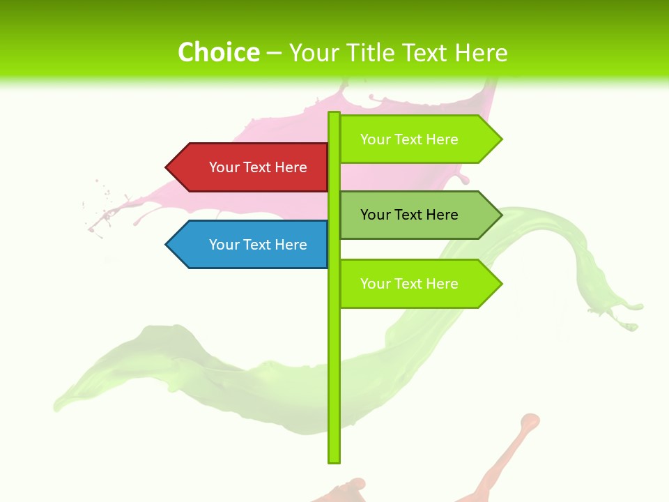 Light Rainbow Closeup PowerPoint Template