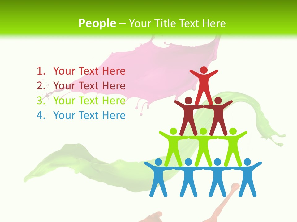 Light Rainbow Closeup PowerPoint Template