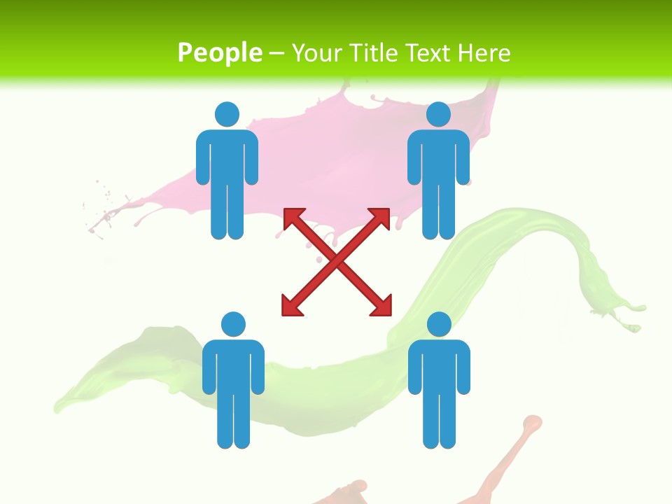 Light Rainbow Closeup PowerPoint Template