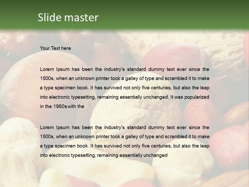 Nutty Heap Pistachio PowerPoint Template