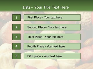 Nutty Heap Pistachio PowerPoint Template