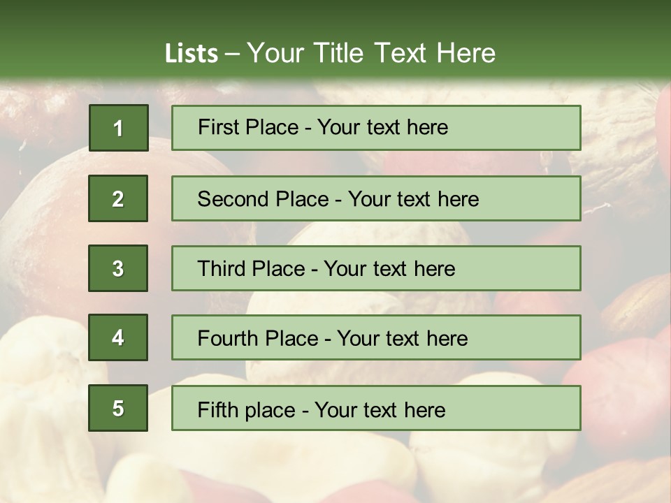Nutty Heap Pistachio PowerPoint Template