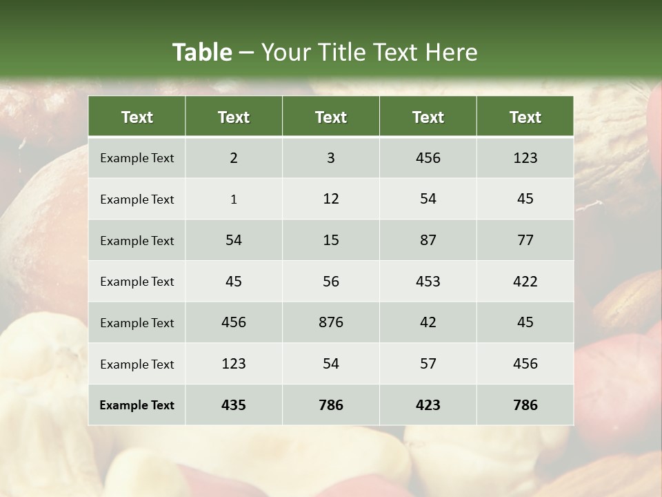 Nutty Heap Pistachio PowerPoint Template