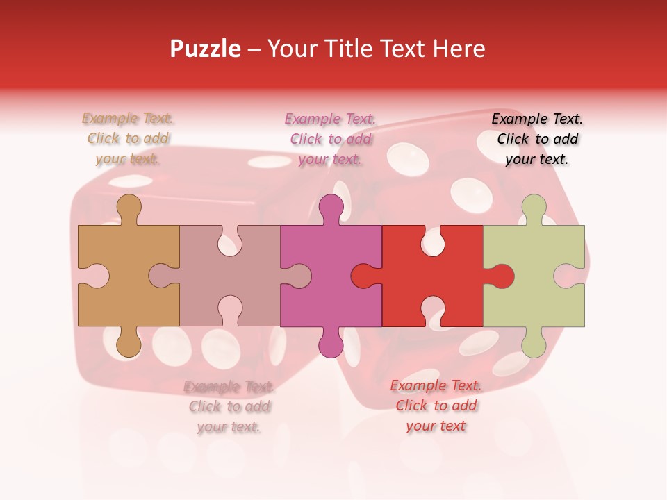 Spinning Die Red PowerPoint Template