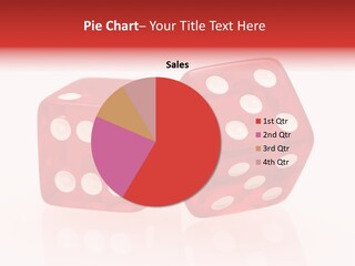 Spinning Die Red PowerPoint Template