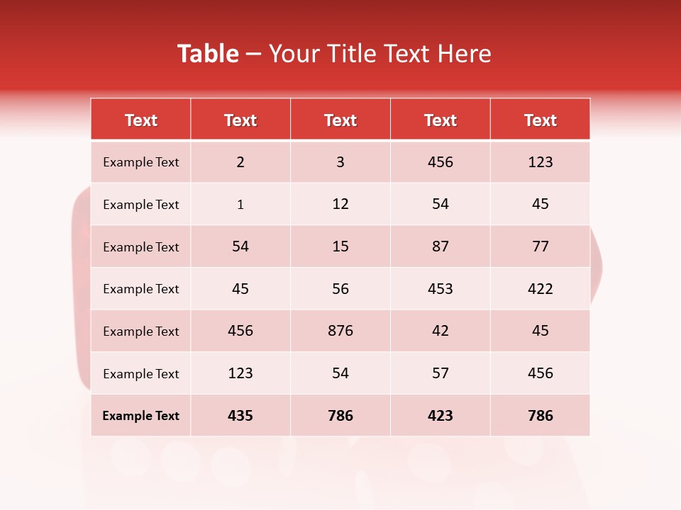 Spinning Die Red PowerPoint Template
