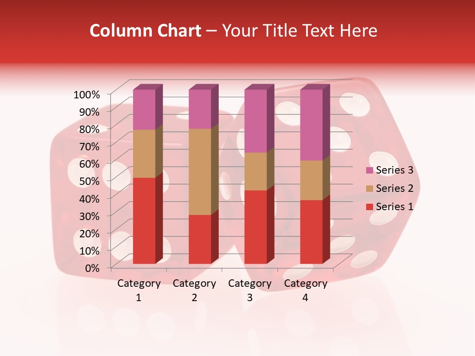 Spinning Die Red PowerPoint Template